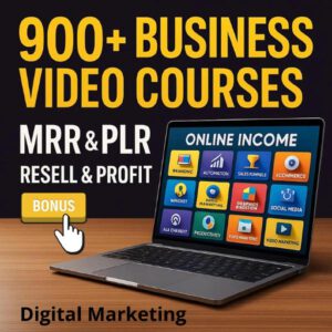 900+ Video Courses Digital Products Bundle PLR/MRR