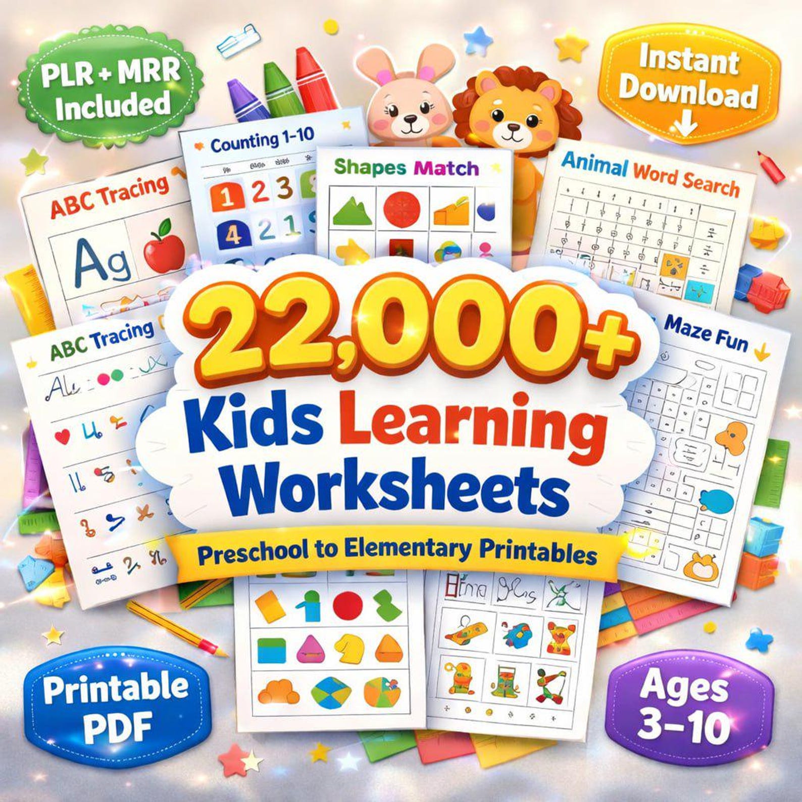 Ultimate Kids Learning Vault PLR & MRR